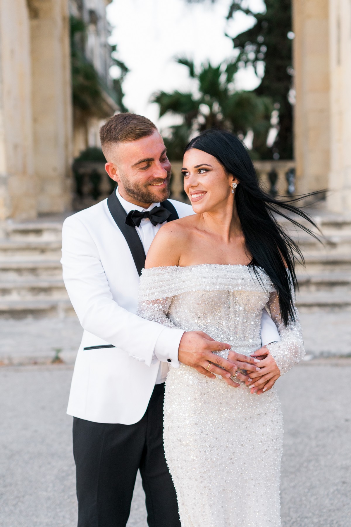 Vasilis and Agathi wedding portrait by Voryllas Photography